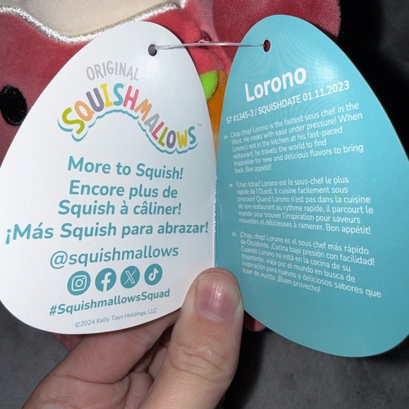 BNWT: 7.5” Lorono (Lobster Roll) Squishmallow - Picture 4 of 10